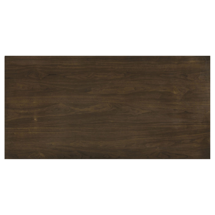 Decker 7-piece 70-inch Rectangular Counter Height Dining Set Cream and Walnut