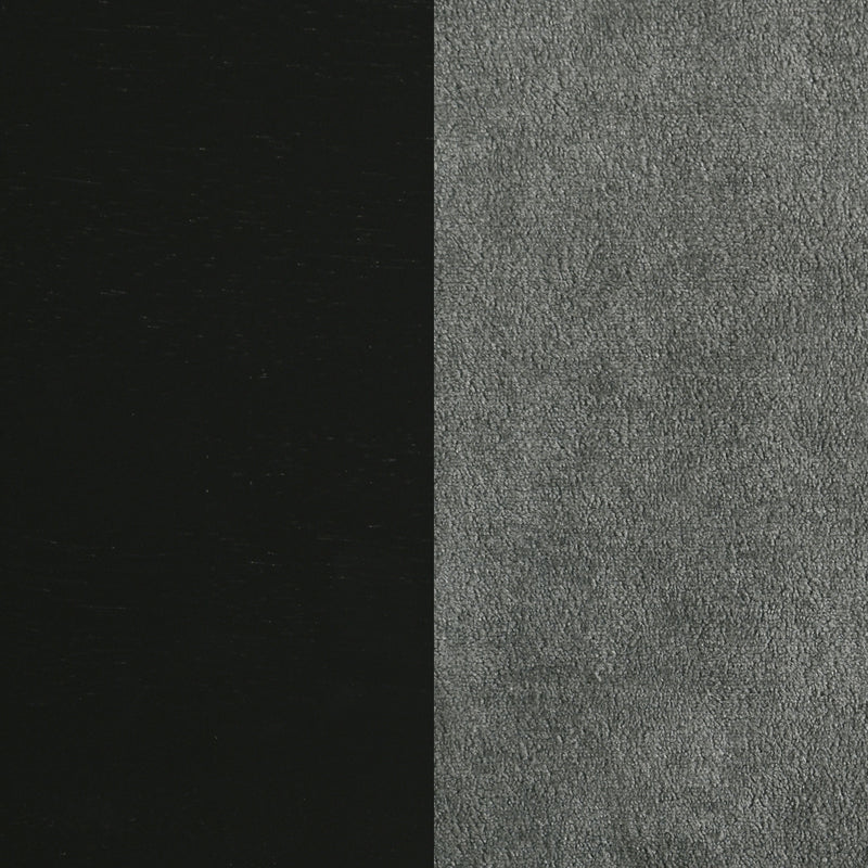 Redbridge Upholstered Side Chair Grey and Black (Set of 2)