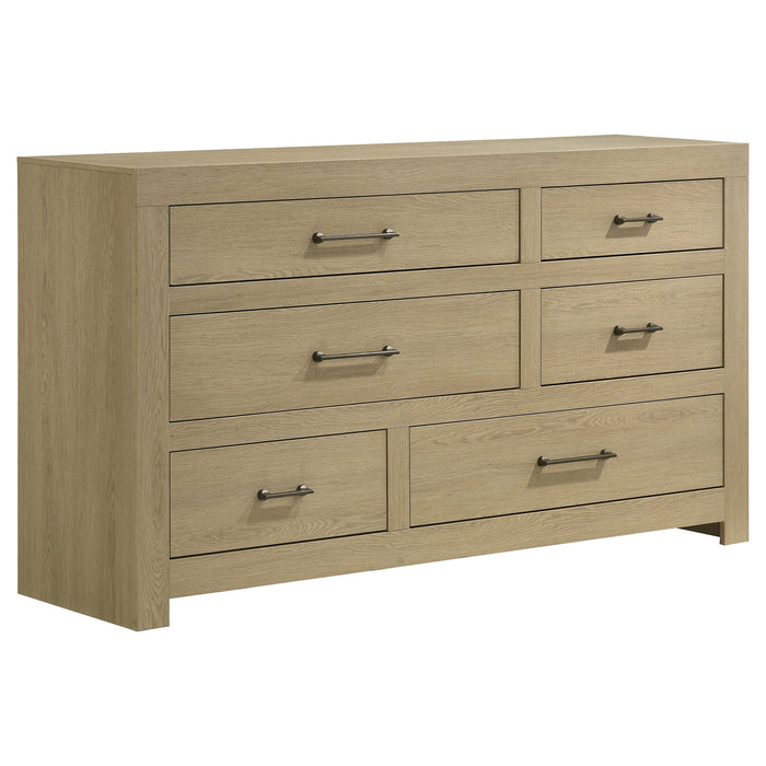 Hendricks 5-piece California King Bedroom Set Light Oak