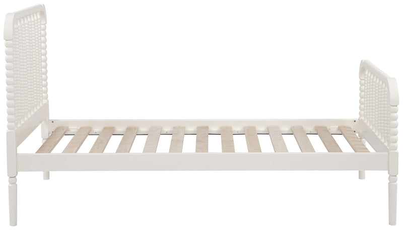 Jones Wood Twin Open Frame Bed White
