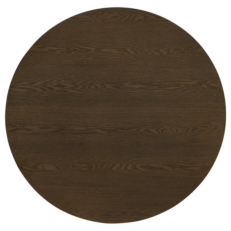Hamlyn 3-piece Round Fluted Coffee and End Table Set Walnut