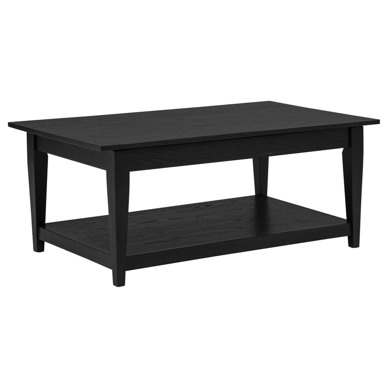 Lindenton 3-piece Wood Lift-Top Coffee and End Table Set Black