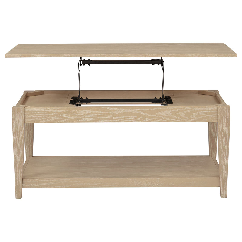 Lindenton 2-piece Wood Lift-Top Coffee and End Table Set Blonde