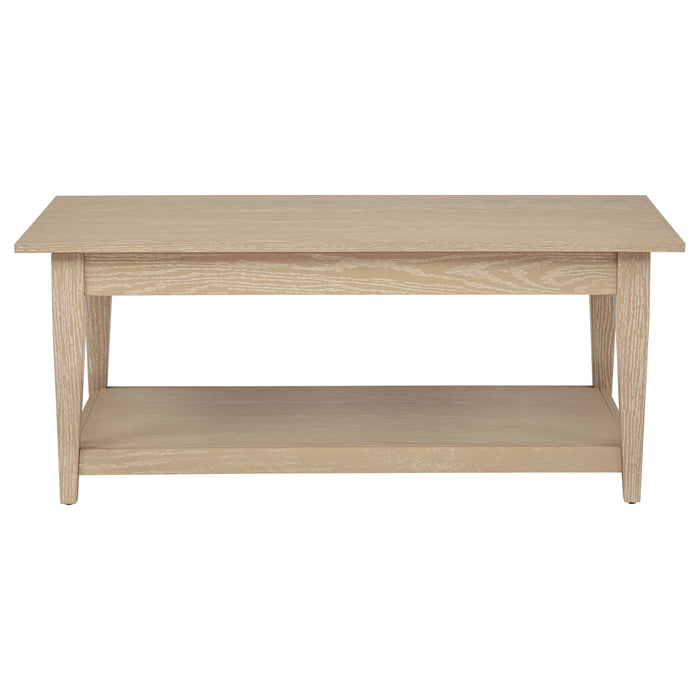 Lindenton 3-piece Wood Lift-Top Coffee and End Table Set Blonde