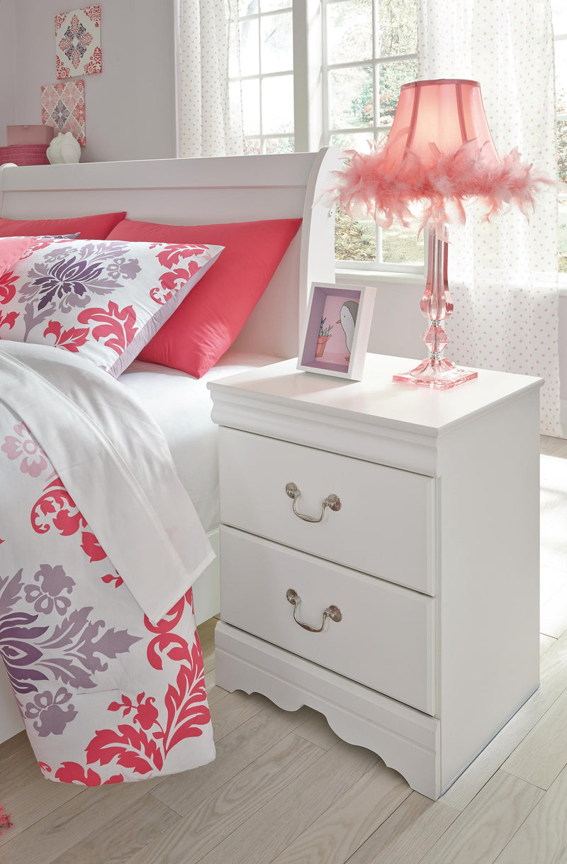 Anarasia Two Drawer Night Stand