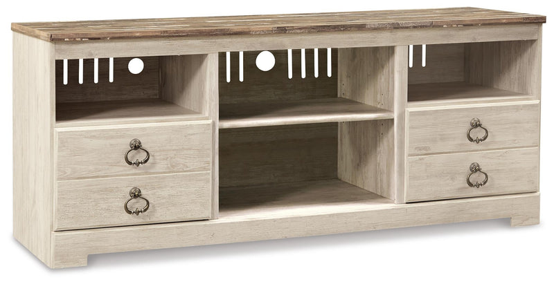 Mueble de TV LG Willowton con opción de chimenea