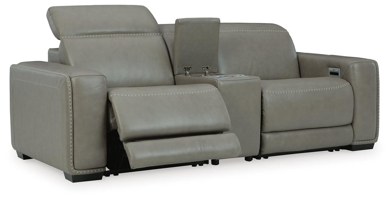Loveseat seccional reclinable eléctrico de 3 piezas Correze