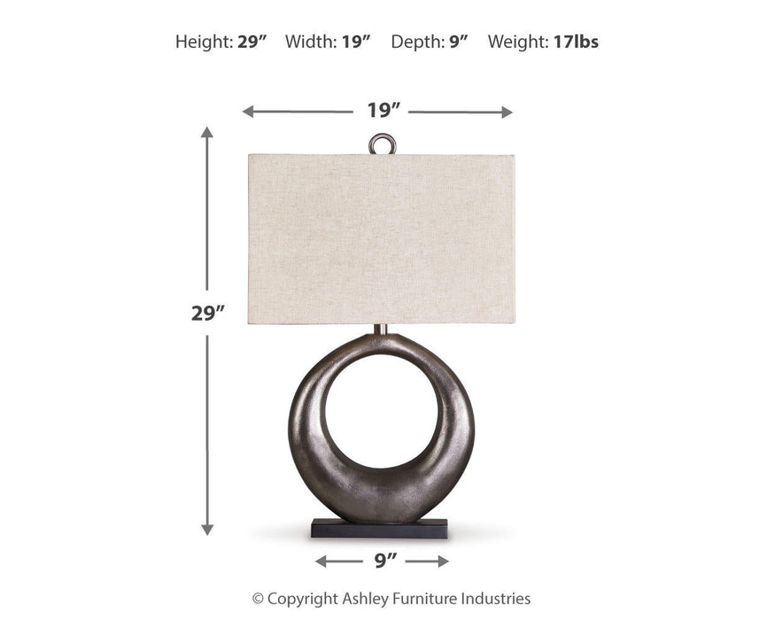 Lámpara de mesa de metal Saria (1/CN)