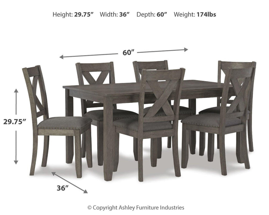 Juego de mesa Caitbrook RECT DRM (7/CN)
