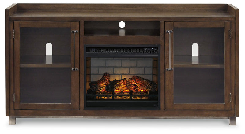 Mueble de TV Starmore de 70" con chimenea eléctrica