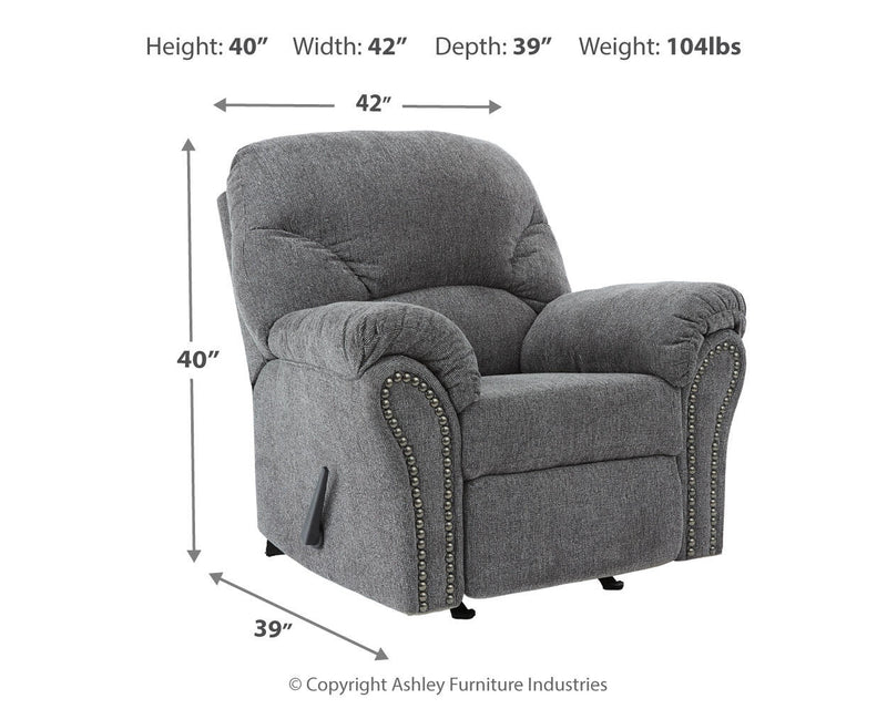 Sillón reclinable mecedor Allmaxx