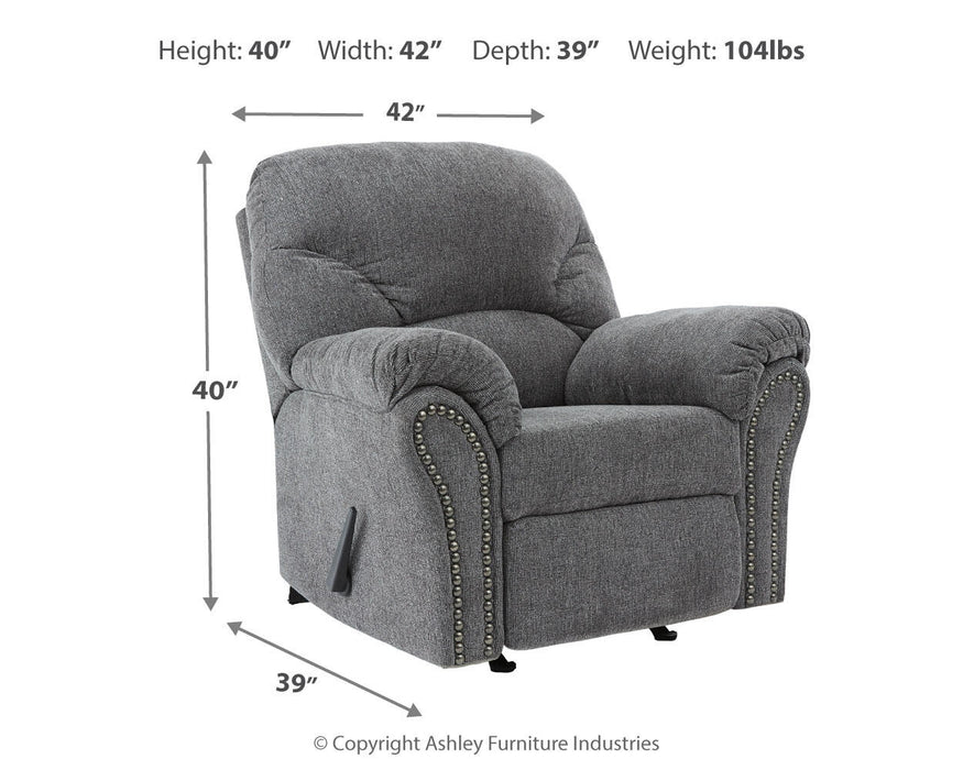 Sillón reclinable mecedor Allmaxx