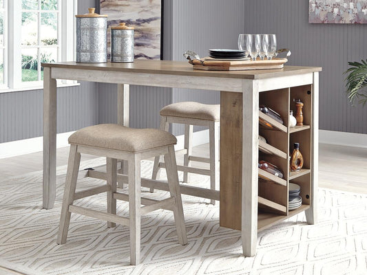 Mesa de mostrador Skempton RECT con espacio de almacenamiento