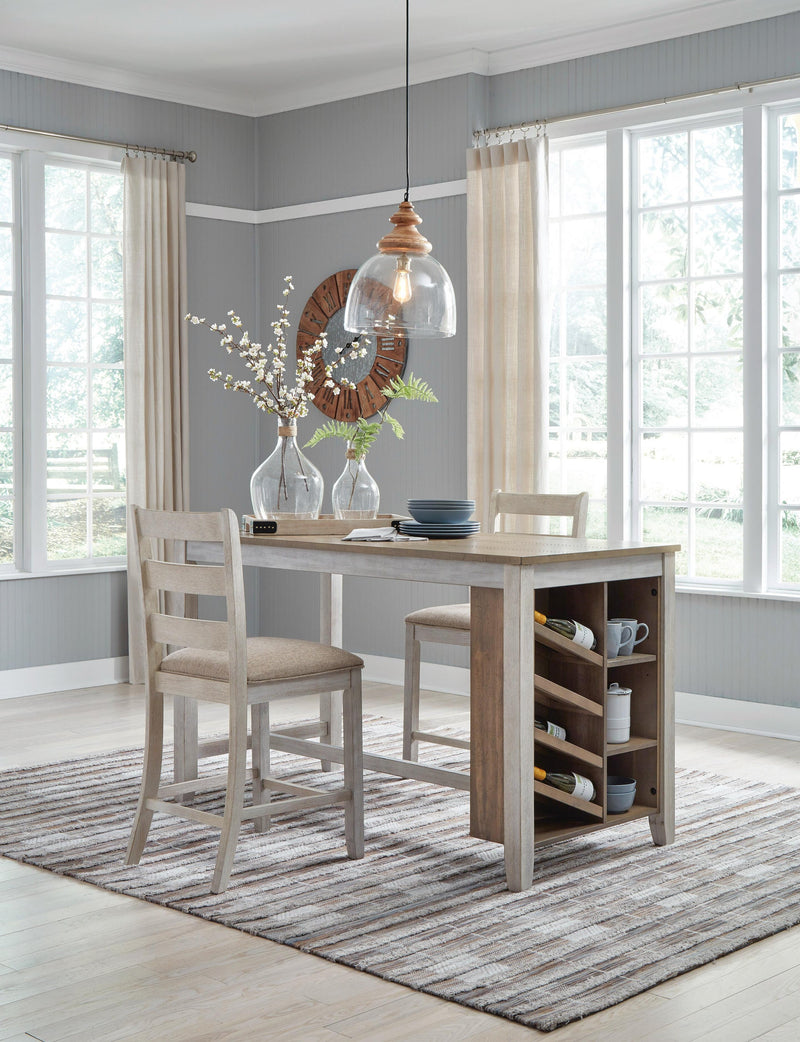 Mesa de mostrador Skempton RECT con espacio de almacenamiento