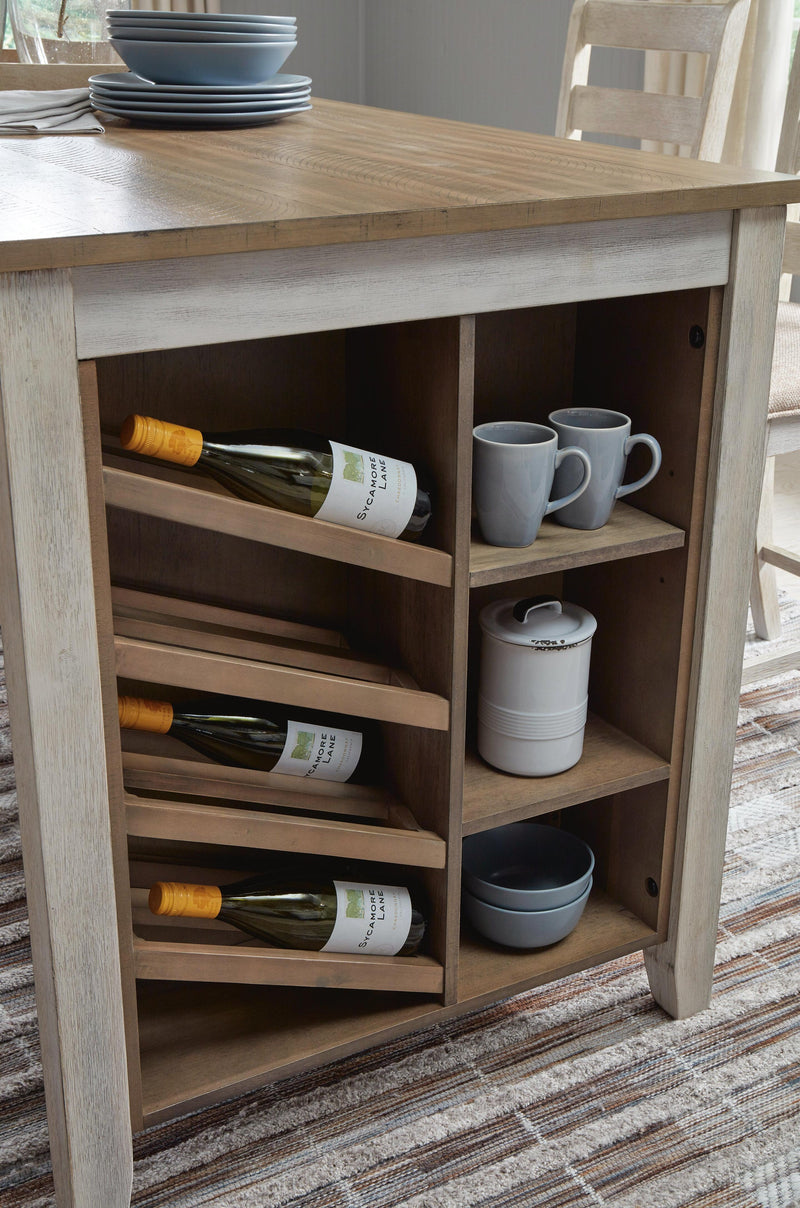 Mesa de mostrador Skempton RECT con espacio de almacenamiento
