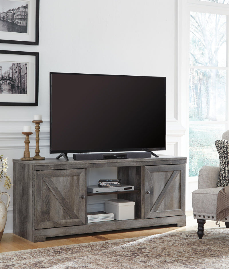 Mueble de TV LG Wynnlow con opción de chimenea