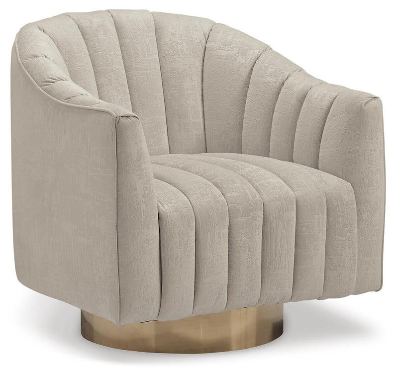 Sillón giratorio con acento Penzlin