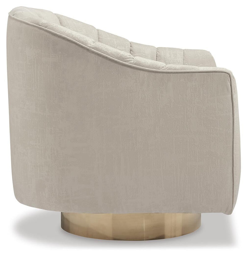 Sillón giratorio con acento Penzlin