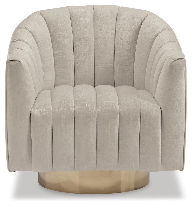 Sillón giratorio con acento Penzlin