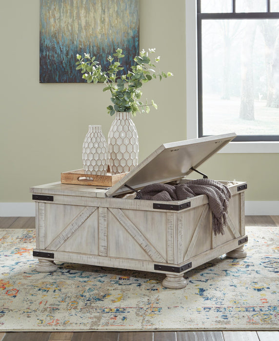 Mesa de cóctel Carynhurst con espacio de almacenamiento