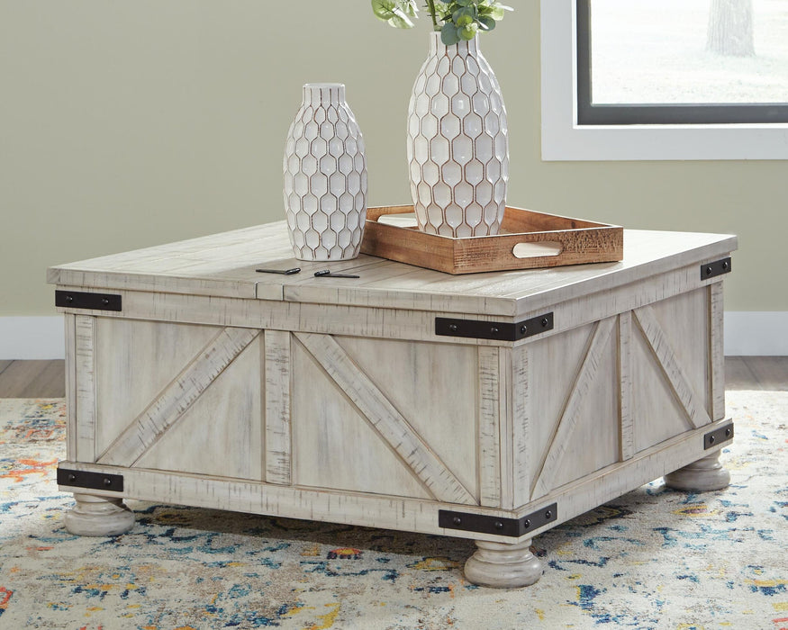 Mesa de cóctel Carynhurst con espacio de almacenamiento