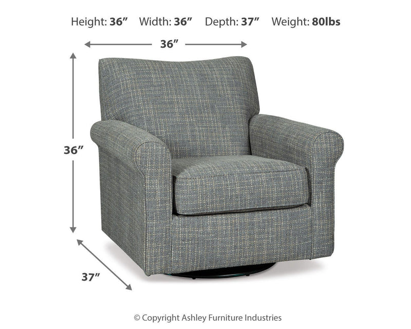Sillón giratorio con reposapiés Renley