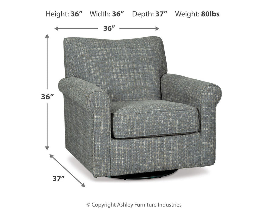 Sillón giratorio con reposapiés Renley
