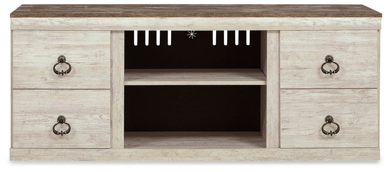 Mueble de TV LG Willowton con opción de chimenea