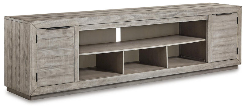 Mueble de TV Naydell XL con opción de chimenea