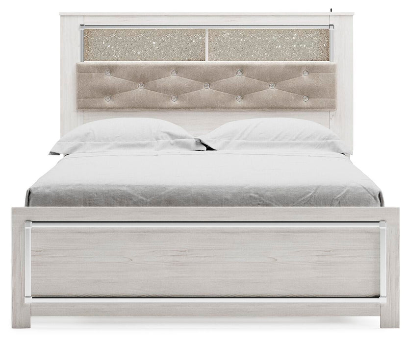 Cama con estantes para libros Altyra Queen