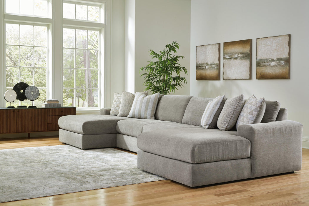 Seccional de 4 piezas con chaise longue doble Avaliyah