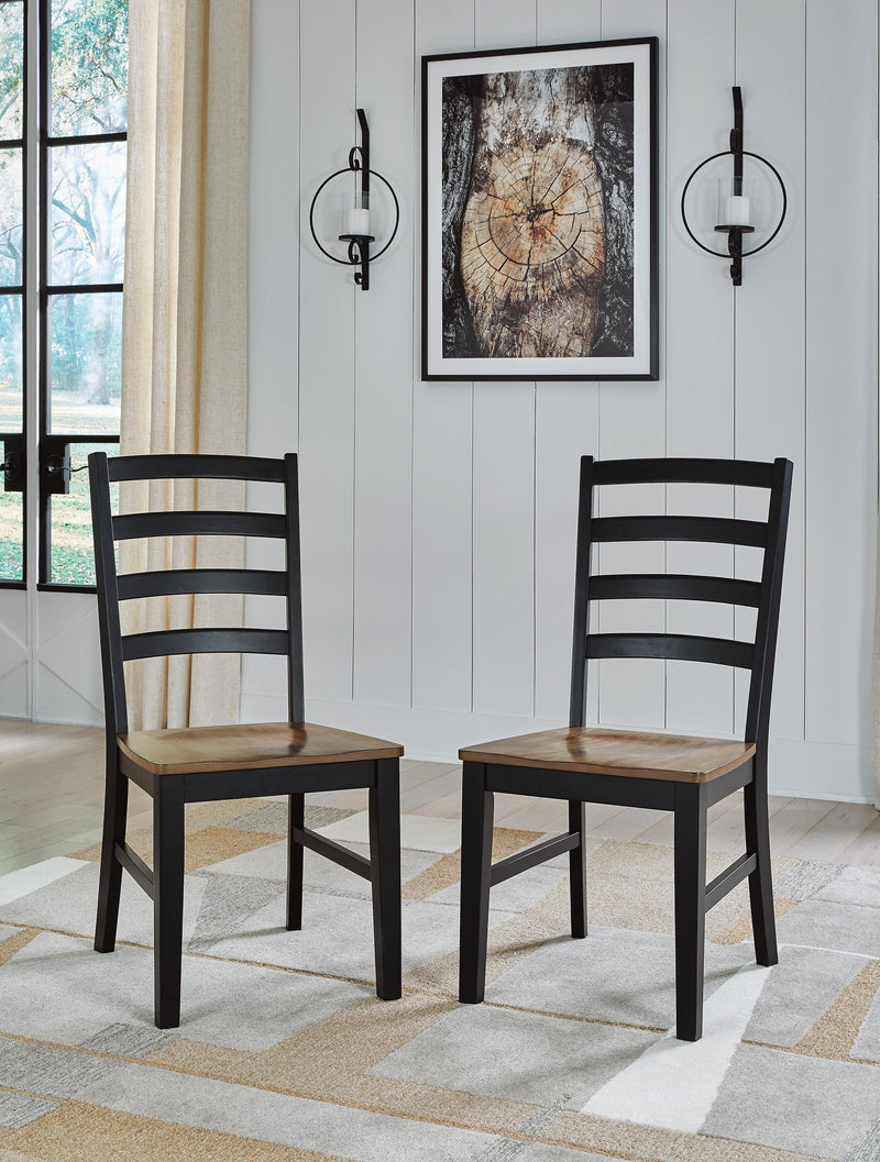 Silla auxiliar de comedor Wildenauer (2 piezas)