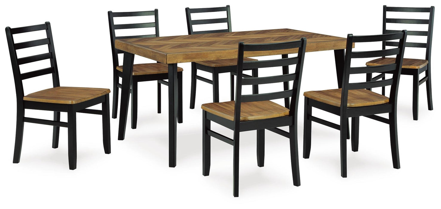 Juego de mesa Blondon RECT DRM (7 piezas)