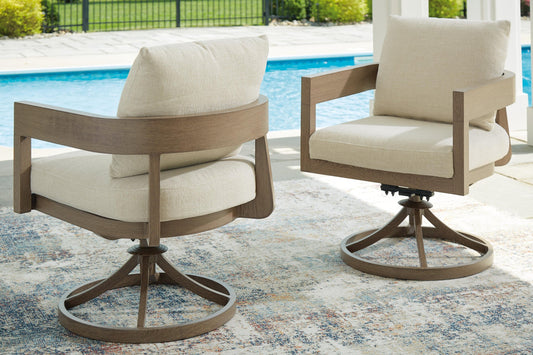Sillón giratorio Serene Bay con cojín (2 unidades)