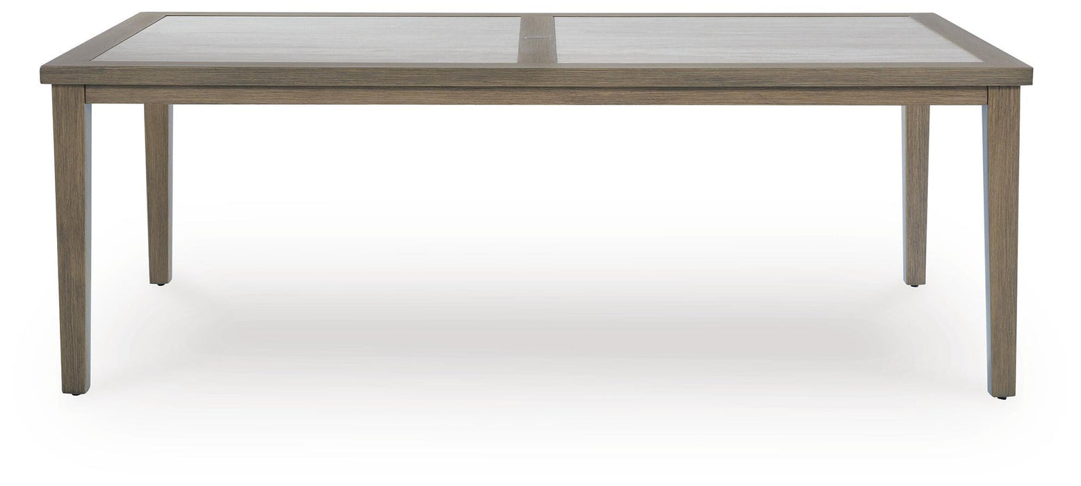 Rainier Ranch RECT Dining Table w/UMB OPT