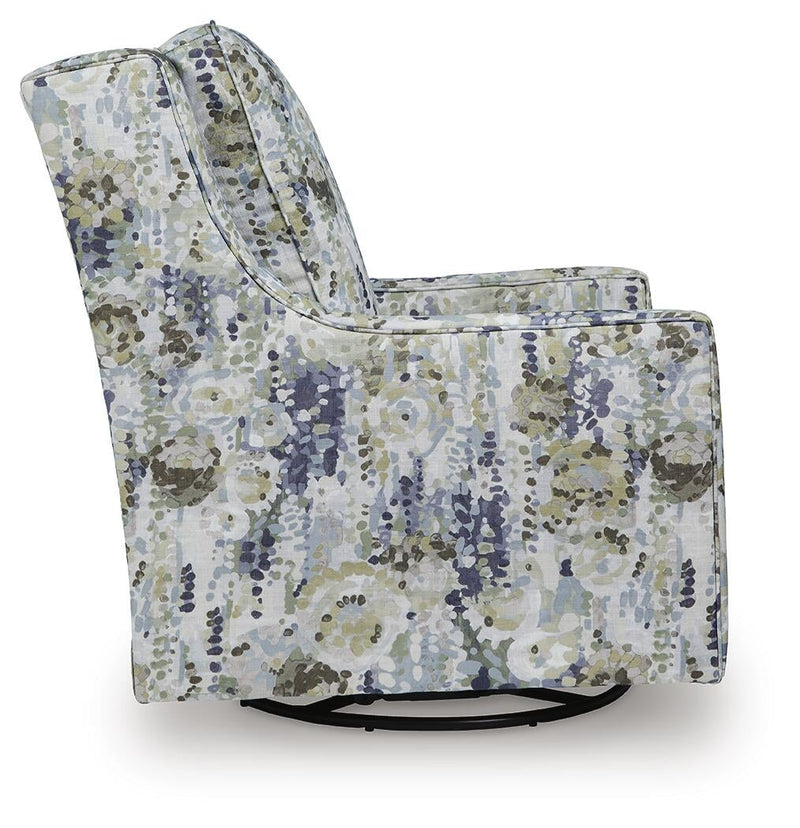 Sillón giratorio con reposapiés Dustinford