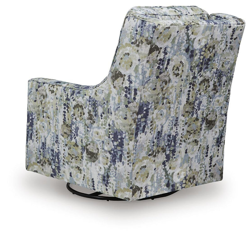 Sillón giratorio con reposapiés Dustinford