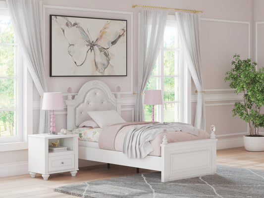Kozlani Twin Upholstered Panel Bed