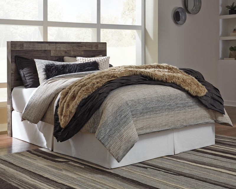 Cabecero de cama tamaño queen o completo con tocador con espejo Derekson