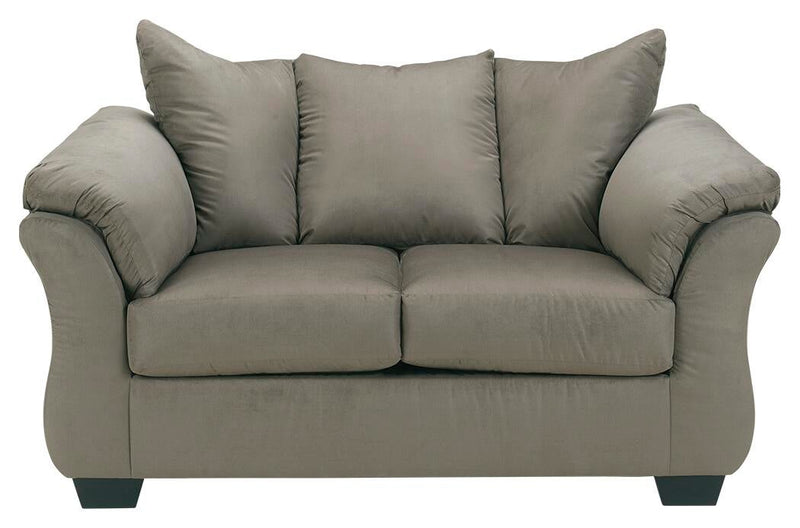 Sofá, sofá de dos plazas, sillón y otomana Darcy
