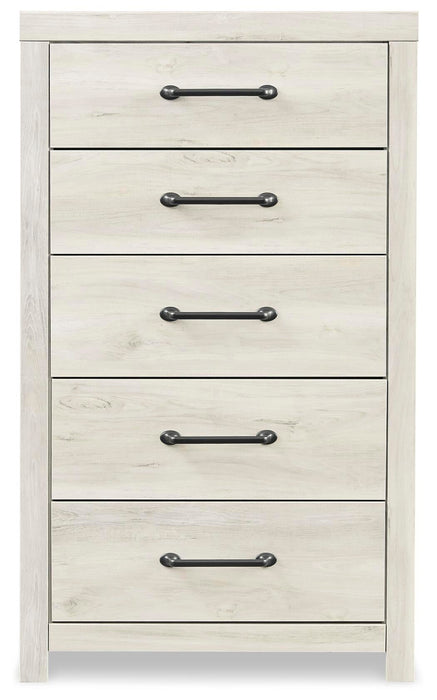 Cama King con 4 cajones de almacenamiento, tocador con espejo, cómoda y mesita de noche Cambeck