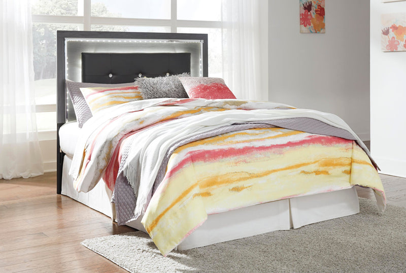 Cabecero de cama tapizado completo Lodanna con tocador con espejo, cómoda y mesita de noche