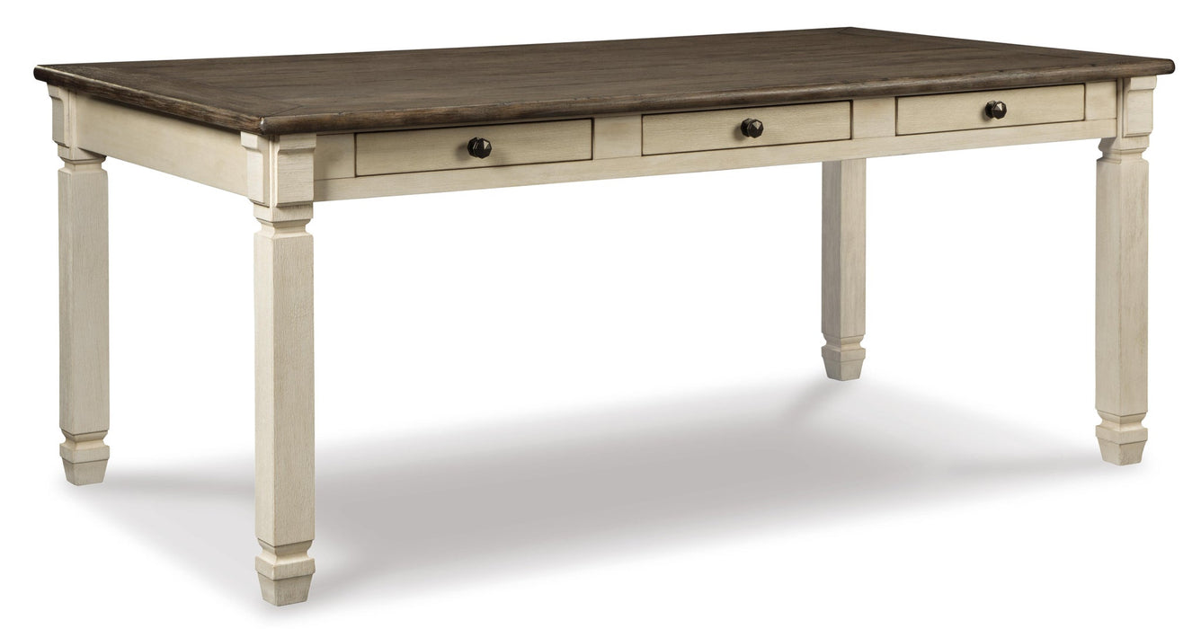 Mesa de comedor Bolanburg con 2 sillas y 2 bancos
