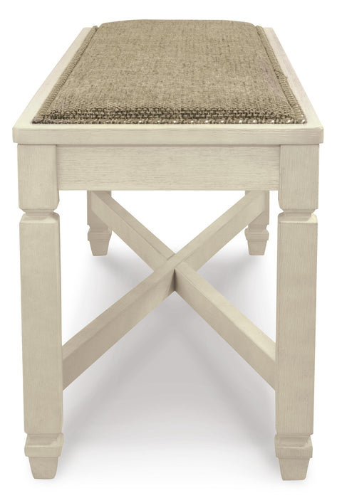 Mesa de comedor Bolanburg con 2 sillas y 2 bancos
