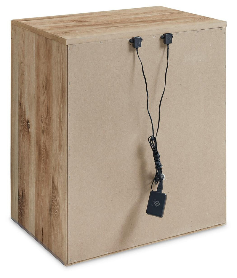 Hyanna Full Panel Bed with 2 Side Storage, Dresser, Mirror, Chest and Nightstand