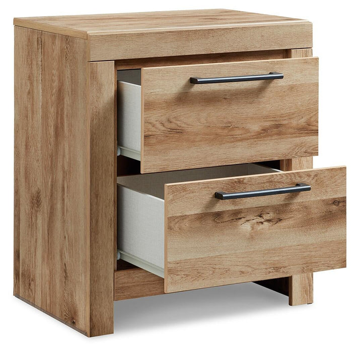 Hyanna Full Panel Storage Bed, Dresser, Mirror and Nightstand