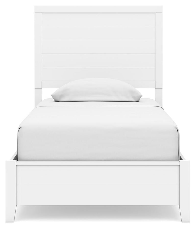 Binterglen Twin Panel Bed with Mirrored Dresser and Nightstand