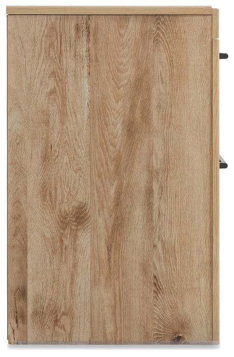 Hyanna King Panel Bed, Dresser, Mirror, Chest and Nightstand