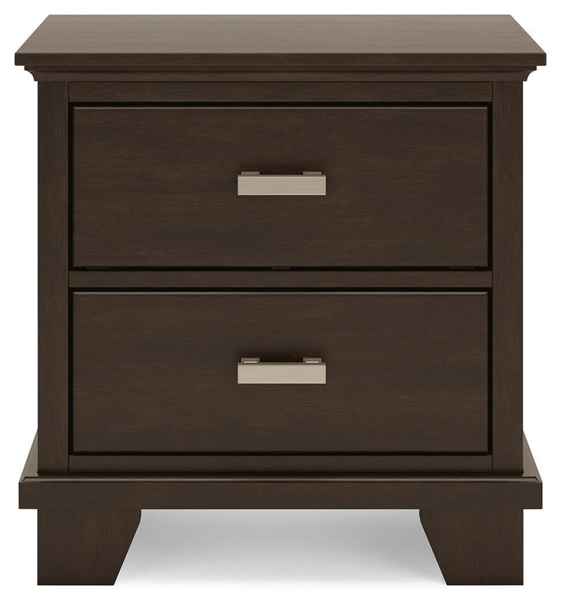 Covetown Full Panel Bed with Mirrored Dresser and Nightstand