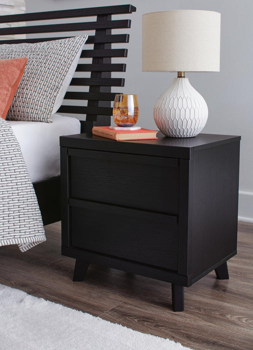 Danziar Queen Slat Panel Bed, Dresser, Mirror, Chest and Nightstand